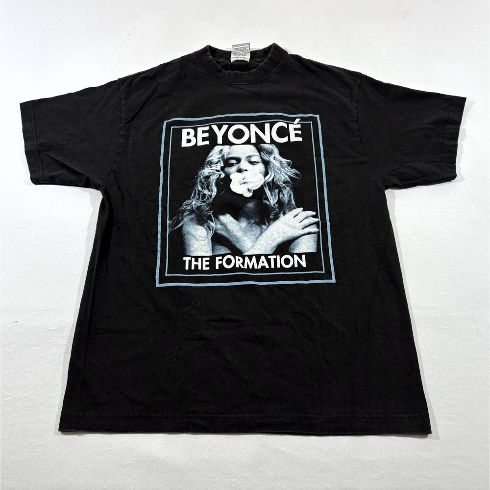 VTG 2016 Beyonce The Formation World Tour Concert T-Shirt Tee Black Adult Sz L